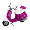 LEAN TOYS Anlily Bambola da viaggio su monopattino con occhiali, porta cellulare e accessori