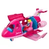 LEAN TOYS Aereo pieghevole per bambole set da viaggio accessori bambola rosa 9 pezzi