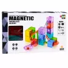 LEAN TOYS Mattoncini magnetici cubi pista a sfere colorato 28 pezzi
