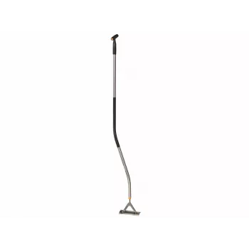 Fiskars Xact Estirpatore manuale per erbacce con manico ergonomico angolato, lama in acciaio inox, nero/arancione