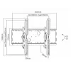 LH-GROUP Supporto a parete 37-70 600X400 inclinabile