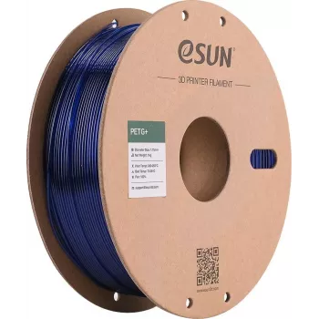 ESUN PETG+ 1,75 mm blu trasparente 1 kg bobina di carta