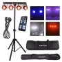 LIGHT4ME LED BAR COB PAR 4x30W faretto PAR LED RGB con stativo e custodia protettiva