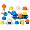 LEAN TOYS Set gelateria in legno ecologico per bambini 26 pezzi