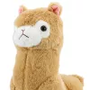 LEAN TOYS Peluche alpaca lama da coccolare peluche pelo morbido crema 38 cm