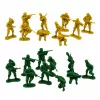 LEAN TOYS Set militare soldati veicoli base militare torre figure 46 pezzi