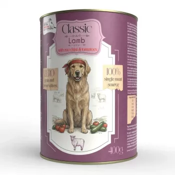 SYTA MICHA Classic Mono agnello con zucchine cibo umido per cani 400g