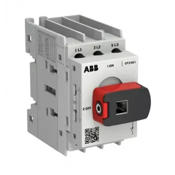 ABB OT Plus OT25G1-3MS25 A Interruttore sezionatore sotto carico, taglia G1, 3 poli, con maniglia