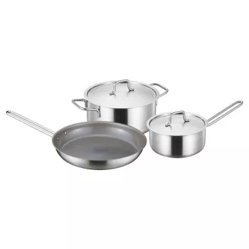 Fiskars set di pentole 1,5/3L e padella 28cm