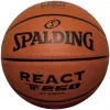 Spalding React TF-250 pallone da basket approvato FIBA, taglia 7, pelle composita Performance, indoor/outdoor