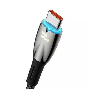 Baseus Glimmer cavo USB-A a USB-C 100W 1m nero