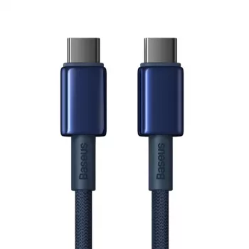 Baseus Tungsten Gold cavo USB-C a USB-C 100W PD 1m blu