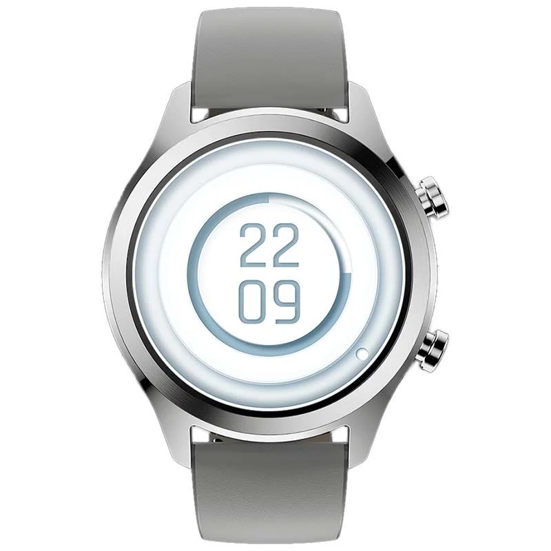 TicWatch C2 Plus smartwatch platino NFC GPS AMOLED 1,3 inch impermeabile monitoraggio attività 24/7