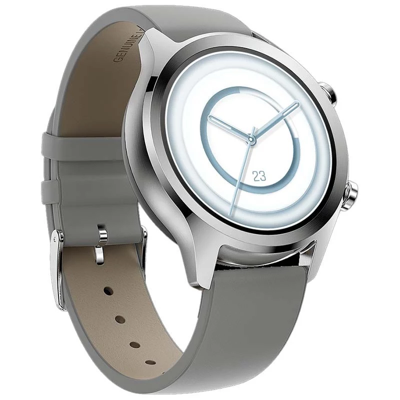 TicWatch C2 Plus smartwatch platino NFC GPS AMOLED 1,3 inch impermeabile monitoraggio attività 24/7