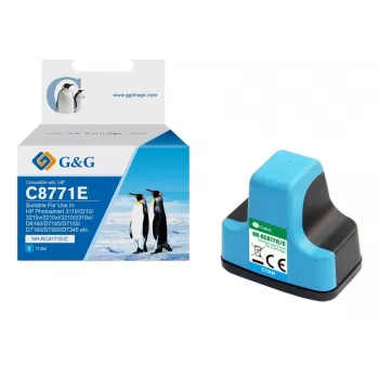 G&G cartuccia d'inchiostro compatibile HP 363 XL alta capacità ciano (C8771EE)