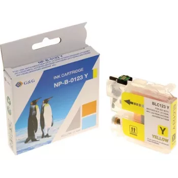 G&G cartuccia d'inchiostro compatibile per Brother LC-123Y giallo