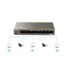 Tenda TEF1109P-8-102W switch desktop PoE a 9 porte con 8 porte PoE+, budget 102W, 10/100 Mbps