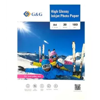 G&G Ninestar Carta fotografica A4, 180 g/m², 20 fogli (20287)