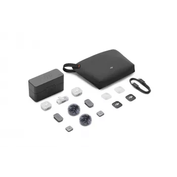 DJI Mic Mini 2 sistema microfonico wireless (2 TX + 1 RX mobile + custodia di ricarica), bianco
