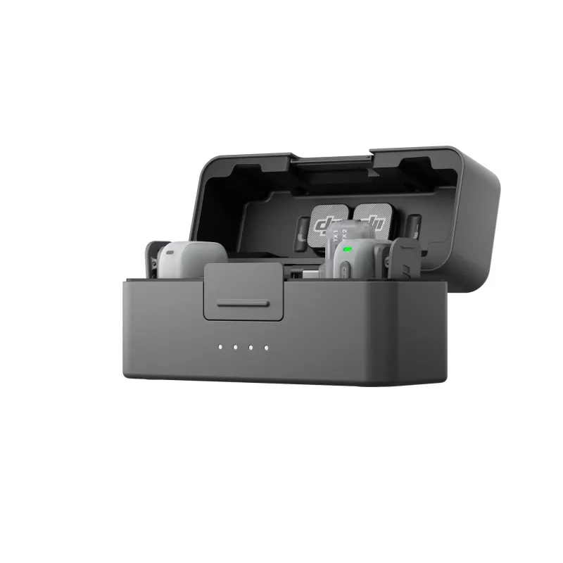 DJI Mic Mini 2 sistema microfonico wireless (2 TX + 1 RX mobile + custodia di ricarica), bianco