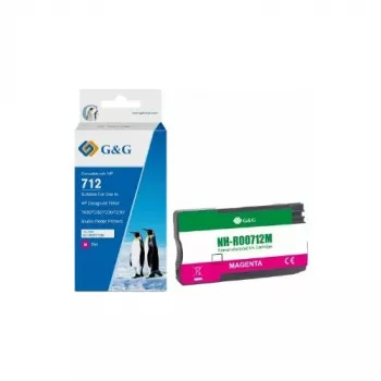 G&G Cartuccia d'inchiostro compatibile con HP 712XL (3ED68A), 29 ml, Magenta