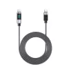 ORICO LDC2C Cavo USB-C a USB-C PD 100W con display LED di potenza, 480 Mbps, 3 m, Nero
