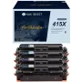G&G GS-H415X-4P Toner compatibile alta resa confezione da 4 per HP 415X (Nero, Ciano, Magenta, Giallo)