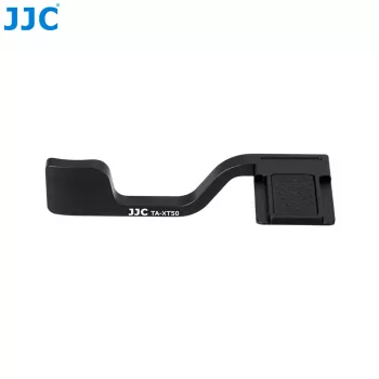 JJC TA-XT50 Supporto per pollice per Fujifilm X-T50 – lega di alluminio, montaggio su slitta flash, Nero