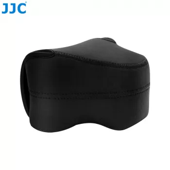 JJC Custodia in neoprene per fotocamera per Fujifilm GFX100RF (Nero)