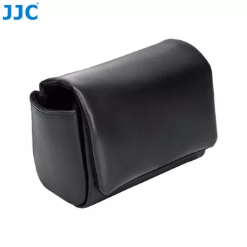 JJC CL-M Custodia in pelle PU nera per fotocamera per Fujifilm X100VI, X100V, X-E5 e Canon V1