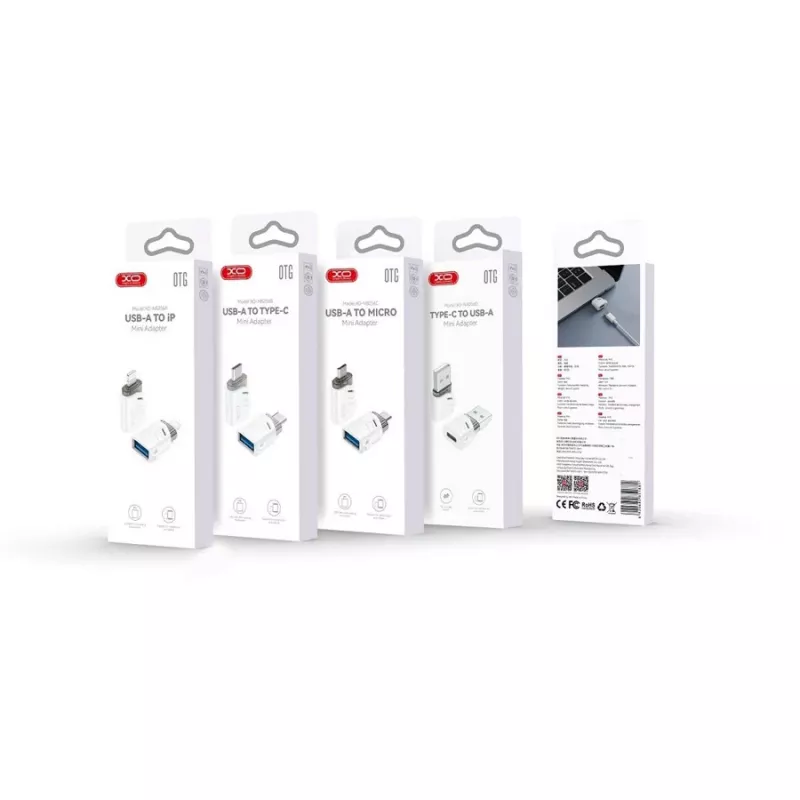 XO NB256B adattatore OTG USB-A femmina a USB-C maschio, bianco (NB256B)