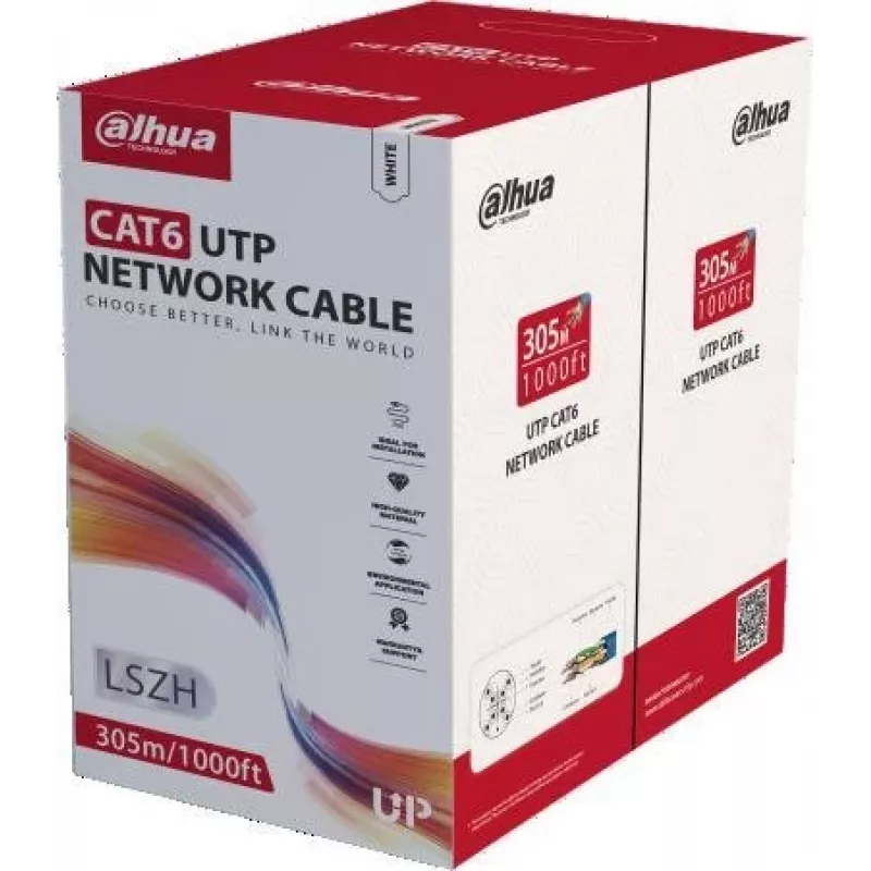 DAHUA PFM923I-6UN-C cavo CAT6 UTP, 305m, bianco