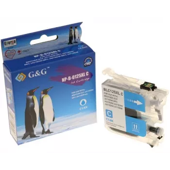 G&G NP-B-0125XLC cartuccia d'inchiostro ciano compatibile per Brother LC-125XLC