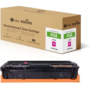 G&G cartuccia toner magenta rigenerata come sostituto di HP 415A (W2013A), 2100 pagine