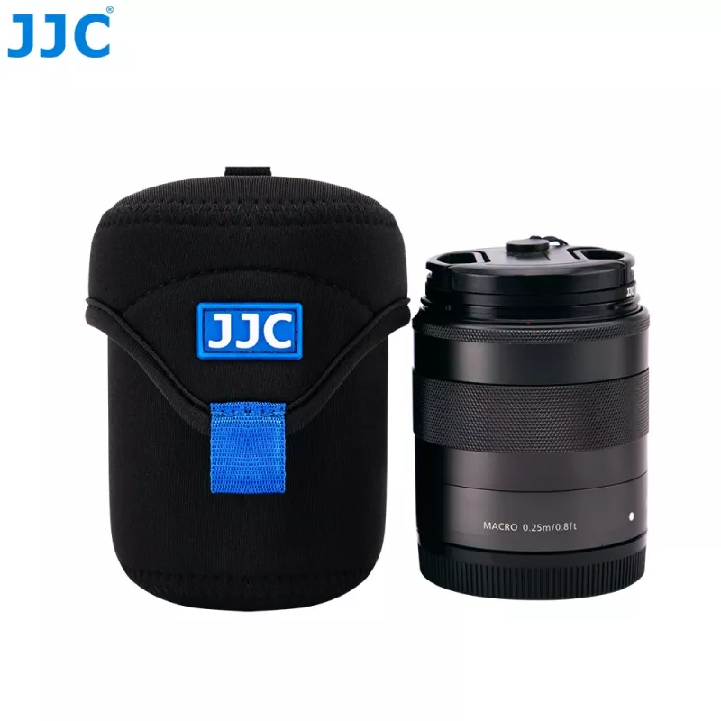 JJC SB6587 custodia deluxe per obiettivi compatti (65x78mm, nera)
