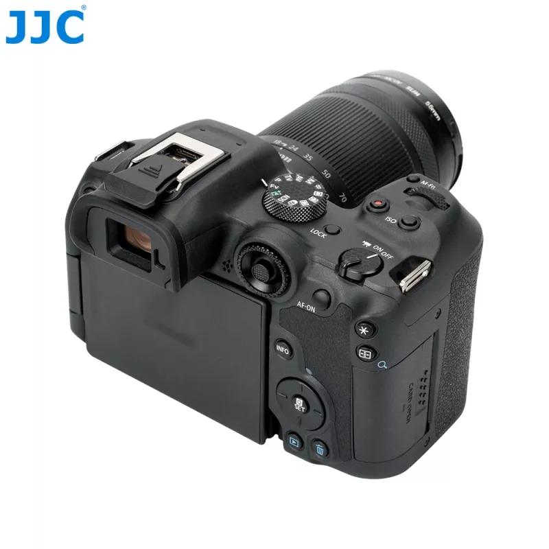 JJC copri slitta flash per Canon EOS R10 / sostituto ER-SC2, standard ISO, plastica ABS nera