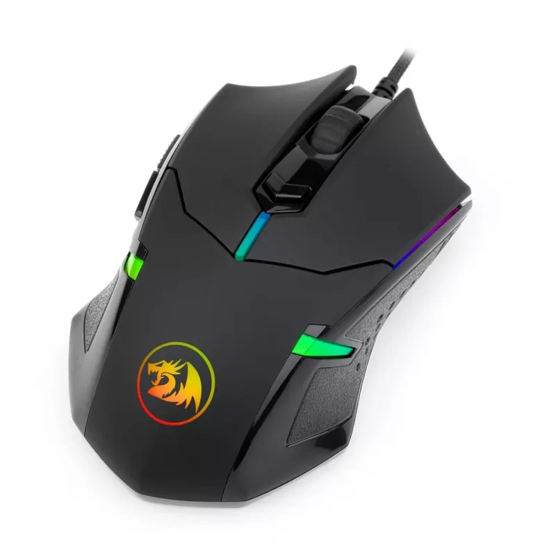 REDRAGON CENTROPHORUS mouse da gaming 7200DPI RGB - nero