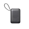 Powerbank JOYROOM JR-PBF29 20000mAh 22.5W con display digitale e cavi Dual Type-C integrati - nero