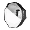 Godox SB-UBW95 softbox ombrello ottagonale 95cm con attacco Bowens, interno argentato, diffusori e borsa da trasporto