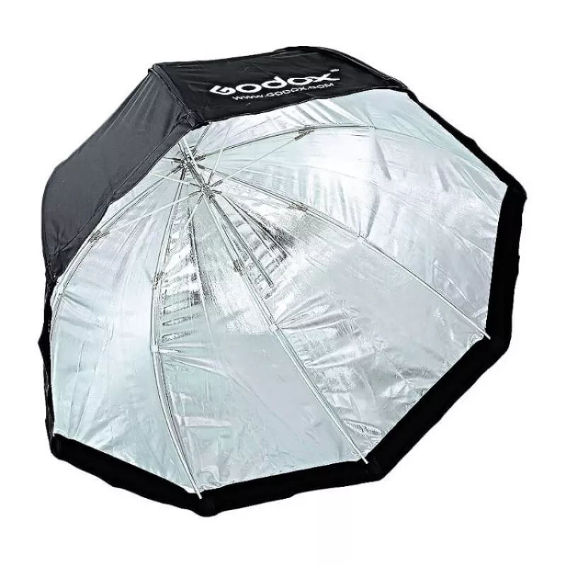 Godox SB-UBW95 softbox ombrello ottagonale 95cm con attacco Bowens, interno argentato, diffusori e borsa da trasporto