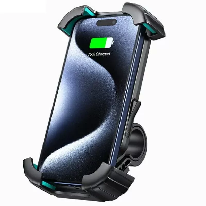 USAMS US-ZJ078 Supporto telefono per bicicletta, Nero (ZJ78ZJ01)