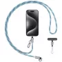 USAMS SJ746 Cavo di ricarica con lanyard per cellulare 30W USB-C a Lightning 1,2 m blu