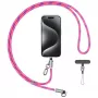 USAMS SJ746 Cavo di ricarica con cinturino 30W USB-C a Lightning 1,2 m rosa