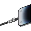 USAMS SJ746 Cavo di ricarica con cinturino 30W USB-C a Lightning 1,2 m rosa