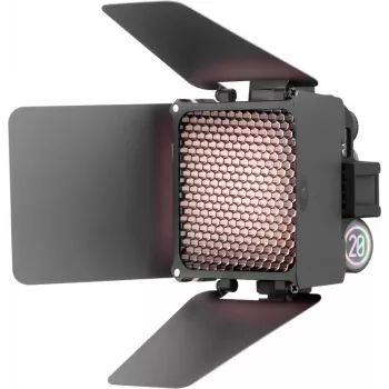 Set luce video LED bi-color Zhiyun M20 Combo 20W con RGB, mini treppiede, diffusore, griglia, bandiere