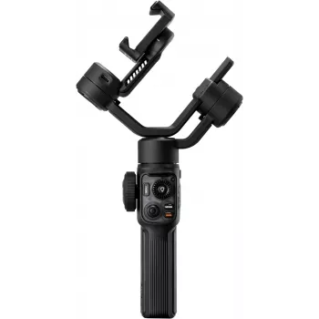 Stabilizzatore gimbal per smartphone Zhiyun C030124ABR1 a 3 assi con luce di riempimento integrata, Bluetooth 5.0, batteria 2600 mAh, fino a 25 h di autonomia, supporta smartphone da 50-90 mm, nero
