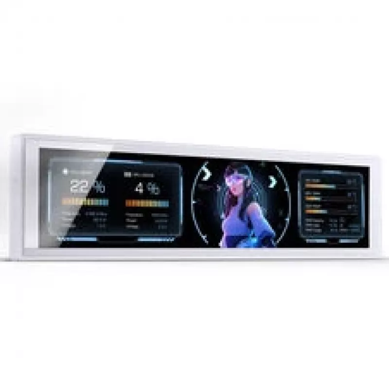 Display IPS Jonsbo DS916 bianco da 9,16 pollici con montaggio su case