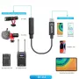 Cavo adattatore BOYA BY-K4 da connettore femmina TRS 3,5 mm a connettore maschio USB-C per microfoni (6 cm, nero)