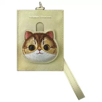 Portacarte Nimmy Big EyedPet 2.0 Cat, khaki