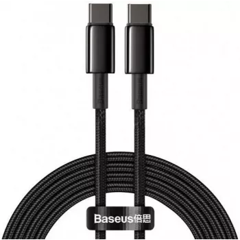 Cavo USB-C a USB-C Baseus Tungsten Gold 100W PD 2m nero
